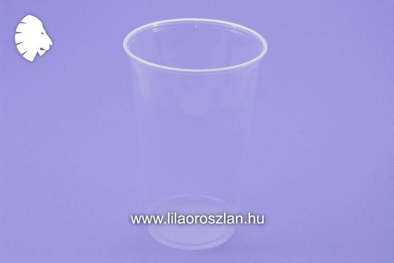 Sörös pohár (import) átlátszó 5 dl-es