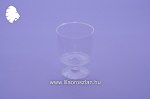 Boros pohár átlátszó talpas 190 ml-es